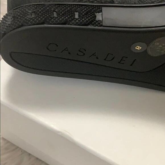 NWT CASADEI DOUBLE FACE TALL PLATFORM BOOTS 38.5 - Picture 5 of 12